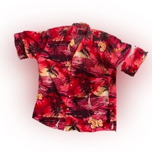 Pre Owned Men's Hawaiian Vacation Short Sleeve Button Up Shirt Sz XL Vacation